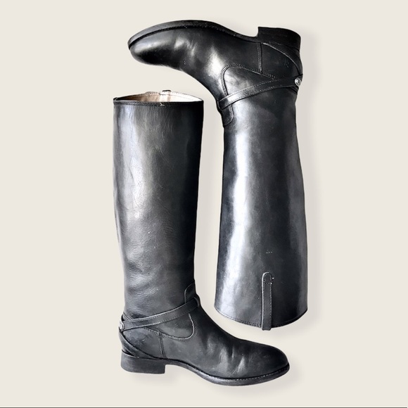 Frye Lindsay Vintage Plate Leather Knee-High Boot - Picture 6 of 16